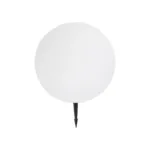 GLOBOSTAR® AQUAGLOW 71475 Μοντέρνο Φωτιστικό Κήπου Μπάλα με IR Ασύρματο Χειριστήριο LED 5W 400lm 360° DC 5V με USB-C με Ενσωματωμένο Φωτοβολταϊκό Panel 6V 1.5W & Επαναφορτιζόμενη Μπαταρία Li-ion 3.7V 3x18650 1800mAh Αδιάβροχο IP54 Πολύχρωμο RGBW Dimmable - Sanan SMD Chip - Γαλακτερό Λευκό - Μ35 x Π35 x Υ34cm - 2 Χρόνια Εγγύηση