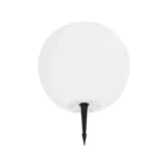 GLOBOSTAR® AQUAGLOW 71475 Μοντέρνο Φωτιστικό Κήπου Μπάλα με IR Ασύρματο Χειριστήριο LED 5W 400lm 360° DC 5V με USB-C με Ενσωματωμένο Φωτοβολταϊκό Panel 6V 1.5W & Επαναφορτιζόμενη Μπαταρία Li-ion 3.7V 3x18650 1800mAh Αδιάβροχο IP54 Πολύχρωμο RGBW Dimmable - Sanan SMD Chip - Γαλακτερό Λευκό - Μ35 x Π35 x Υ34cm - 2 Χρόνια Εγγύηση - Image 3