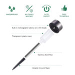 GloboStar® 71520 Αυτόνομο Ηλιακό Φωτιστικό LED SMD 1W 100lm με Ενσωματωμένη Μπαταρία 600mAh - Φωτοβολταϊκό Πάνελ με Αισθητήρα Ημέρας-Νύχτας Αδιάβροχο IP65 Φανάρι Κήπου Στρογγυλό Ψυχρό Λευκό 6000K - Image 13