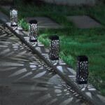 GloboStar® TRIBAL 71525 ΣΕΤ 4 Τεμαχίων Αυτόνομα Ηλιακά Φωτιστικά LED SMD 0.80W/Τεμ. 80lm/Τεμ. με Ενσωματωμένη Μπαταρία 600mAh - Φωτοβολταϊκό Πάνελ με Αισθητήρα Ημέρας-Νύχτας Αδιάβροχο IP65 Φανάρι Κήπου Τετράγωνο Ψυχρό Λευκό 6000K Μ6 x Π6 x Υ18cm - 1 Χρόνo Εγγύηση - Image 7