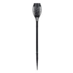 GloboStar® 71527 Αυτόνομο Ηλιακό Φωτιστικό LED SMD 3W 150lm με Ενσωματωμένη Μπαταρία 600mAh - Φωτοβολταϊκό Πάνελ - Αισθητήρα Ημέρας-Νύχτας Φαναράκι Κήπου - Εφέ Φλόγας Διακοσμητικό Αυτόνομο Αδιάβροχο IP65 1500-2000K Φ7 x Υ50cm - Image 2