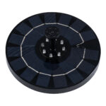 GloboStar® 71532 Ηλιακό Αυτόνομο Φωτοβολταϊκό Διακοσμητικό Συντριβάνι LED 3W με Μέγιστο Ύψος Νερού 30-60cm - 4 Διαφορετικά Μπέκ Ψεκασμού Αδιάβροχο IP68 Ψυχρό Λευκό 6000K Φ18 x Υ8cm - Image 2