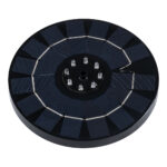 GloboStar® 71532 Ηλιακό Αυτόνομο Φωτοβολταϊκό Διακοσμητικό Συντριβάνι LED 3W με Μέγιστο Ύψος Νερού 30-60cm - 4 Διαφορετικά Μπέκ Ψεκασμού Αδιάβροχο IP68 Ψυχρό Λευκό 6000K Φ18 x Υ8cm - Image 3