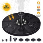 GloboStar® 71532 Ηλιακό Αυτόνομο Φωτοβολταϊκό Διακοσμητικό Συντριβάνι LED 3W με Μέγιστο Ύψος Νερού 30-60cm - 4 Διαφορετικά Μπέκ Ψεκασμού Αδιάβροχο IP68 Ψυχρό Λευκό 6000K Φ18 x Υ8cm - Image 8