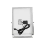 GLOBOSTAR® LUMOVOX 73067 Προβολέας LED 100W 5000lm 120° DC 5V με Φωτοβολταϊκό Panel 5V 8W & Επαναφορτιζόμενη Μπαταρία Li-ion 3.2V 5000mAh Αδιάβροχο IP65 Ψυχρό Λευκό 6000K - 120 x SMD2835 Sanan Chip - Γκρι Ανθρακί - Μ24.5 x Π0 x Υ15.8cm - 2 Χρόνια Εγγύηση - Image 9