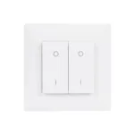 GloboStar® 73122 PF1-2 SKYDANCE Ασύρματο Επιτοίχιο Χειριστήριο 2 Group  RF 2.4Ghz DC3V IP20 - Μ8.5 x Π8.5 x Υ1.7cm - 5 Χρόνια Εγγύηση - Image 2