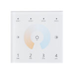 GloboStar® 73160 T12 SKYDANCE Ασύρματο DMX512 Επιτοίχιο Χειριστήριο RF 2.4Ghz 4 Group για όλα τα SKYDANCE DMX512 Controller AC 100-240V Max 0.1A - IP20  Μ8.5 x Π8.5 x Υ3.5cm - 5 Χρόνια Εγγύηση - Image 2