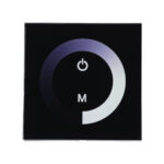 GloboStar® 73318 Επιτοίχιο Dimmer Touch - Αφής 1 Καναλιου DC 12-24V 1 x 12A 288W - Max 12A 288W - IP20 Μ9 x Π9 x Υ3.5cm - 2 Χρόνια Εγγύηση - Image 2