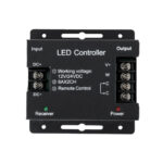 GloboStar® 73351 RFTC-02 DC Dimmer High Speed Controller 2 Κανάλιων DC 12-24V 2 x 6A 288W - Max 12A 288W - IP20 Μ8.3 x Π8.3 x Υ3.2cm - 3 Χρόνια Εγγύηση - Image 2