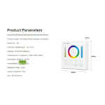 GloboStar® 73425 Mi-Light B0 LED RGBW+WW+CCT Smart Ασύρματο Χειριστήριο Αφής 2.4G RF Φορητό/Τοίχου με Μπαταρία για όλα τα Mi-Light Controller Box - Image 11