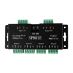 GloboStar® RGBCONTROLLER 73446 LED Digital RGB Ενισχυτής Σήματος SP901E LED Pixel WS2812B WS2811 SPI Signal Amplifier Repeater 10000 IC Professional Series 5-24V 288W - IP20 - Μ14 x Π5.6 x Υ2.8cm - 1 Χρόνος Εγγύηση - Image 2