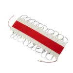 GLOBOSTAR® MODULARI 73703 Module LED 0.8W 64lm 120° DC 12V Αδιάβροχο IP65 3 x SMD5050 Chip Κόκκινο Dimmable - Μ7.7 x Π1.5 x Υ0.5cm - Πακέτο 20 Τεμαχίων - 3 Χρόνια Εγγύηση - Image 2