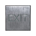 GloboStar® SENSATI 75650 Φωτιστικό Τοίχου Ένδειξης EXIT LED 1W AC 220-240V IP20 - Σώμα Αλουμινίου - Μ11 x Π11 x Υ3cm - Πράσινο - Image 2