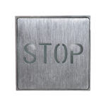 GloboStar® SENSATI 75653 Φωτιστικό Τοίχου Ένδειξης STOP LED 1W AC 220-240V IP20 - Σώμα Αλουμινίου - Μ11 x Π11 x Υ3cm - Κόκκινο - Image 2