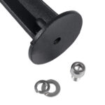 GloboStar® 75593 Universal Βάση Κήπου Αλουμινίου Καρφωτή - Δαπέδου για Φωτιστικά & Προβολάκια Κήπου Μαύρη - Image 2