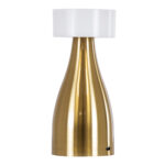 GloboStar® DOLLY 76470 Μοντέρνο Επιτραπέζιο Φωτιστικό Πορτατίφ LED 1.5W 105lm 120° DC 5V Επαναφορτιζόμενο με Μπαταρία Li-ion 1800mAh - Διακόπτη Αφής με 3 Εναλλαγές Φωτισμού CCT Θερμό - Φυσικό - Ψυχρό 1500K - 4500K - 6000K Dimmable - D9 x 21cm - Χρυσό - Image 2