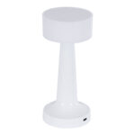 GloboStar® NANNA 76471 Μοντέρνο Επιτραπέζιο Φωτιστικό Πορτατίφ LED 1.5W 105lm 120° DC 5V Επαναφορτιζόμενο με Μπαταρία Li-ion 1800mAh - Διακόπτη Αφής με 3 Εναλλαγές Φωτισμού CCT Θερμό - Φυσικό - Ψυχρό 1500K - 4500K - 6000K Dimmable - D9 x 21cm - Λευκό - Image 3
