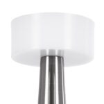 GloboStar® NANNA 76473 Μοντέρνο Επιτραπέζιο Φωτιστικό Πορτατίφ LED 1.5W 105lm 120° DC 5V Επαναφορτιζόμενο με Μπαταρία Li-ion 1800mAh - Διακόπτη Αφής με 3 Εναλλαγές Φωτισμού CCT Θερμό - Φυσικό - Ψυχρό 1500K - 4500K - 6000K Dimmable - D9 x 21cm - Ασημί - Image 6