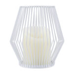 GloboStar® CANDLE 76488 Διακοσμητικό Realistic Κερί με LED Εφέ Κινούμενης Φλόγας - Μπαταρίας 2 x AA (Δεν Συμπεριλαμβάνονται) & Ασύρματο Χειριστήριο IR Θερμό Λευκό 2700K Dimmable Λευκό Φ14 x Υ16cm - Image 2