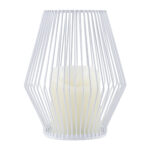 GloboStar® CANDLE 76489 Διακοσμητικό Realistic Κερί με LED Εφέ Κινούμενης Φλόγας - Μπαταρίας 2 x AA (Δεν Συμπεριλαμβάνονται) & Ασύρματο Χειριστήριο IR Θερμό Λευκό 2700K Dimmable Λευκό Φ16 x Υ18cm - Image 2