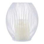 GloboStar® CANDLE 76491 Διακοσμητικό Realistic Κερί με LED Εφέ Κινούμενης Φλόγας - Μπαταρίας 2 x AA (Δεν Συμπεριλαμβάνονται) & Ασύρματο Χειριστήριο IR Θερμό Λευκό 2700K Dimmable Λευκό Φ16 x Υ18cm - Image 2