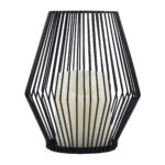 GloboStar® CANDLE 76494 Διακοσμητικό Realistic Κερί με LED Εφέ Κινούμενης Φλόγας - Μπαταρίας 2 x AA (Δεν Συμπεριλαμβάνονται) & Ασύρματο Χειριστήριο IR Θερμό Λευκό 2700K Dimmable Μαύρο Φ16 x Υ18cm - Image 2