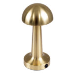 GloboStar® COCO 76512 Μοντέρνο Επιτραπέζιο Φωτιστικό Πορτατίφ LED 1.5W 105lm 120° DC 5V Επαναφορτιζόμενο με Μπαταρία Li-ion 1800mAh - Διακόπτη Αφής με 3 Εντάσεις Φωτισμού Θερμό Λευκό 2700K Dimmable - Φ10 x 22cm - Χρυσό - Image 4