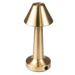 GloboStar® MOLLY 76518 Μοντέρνο Επιτραπέζιο Φωτιστικό Πορτατίφ LED 1.5W 105lm 120° DC 5V Επαναφορτιζόμενο με Μπαταρία Li-ion 1800mAh - Διακόπτη Αφής με 3 Εντάσεις Φωτισμού Θερμό Λευκό 2700K Dimmable - Φ10 x 23cm - Χρυσό - Image 4