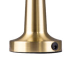 GloboStar® MOLLY 76518 Μοντέρνο Επιτραπέζιο Φωτιστικό Πορτατίφ LED 1.5W 105lm 120° DC 5V Επαναφορτιζόμενο με Μπαταρία Li-ion 1800mAh - Διακόπτη Αφής με 3 Εντάσεις Φωτισμού Θερμό Λευκό 2700K Dimmable - Φ10 x 23cm - Χρυσό - Image 5