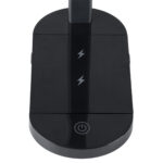 GloboStar® FIARIA 76530 Μοντέρνο Επιτραπέζιο Φωτιστικό Πορτατίφ LED 5W 500lm 180° DC 5V - με Ασύρματη Φόρτιση - Wireless Charger - Διακόπτη Αφής - CCT Θερμό Λευκό 2700K - Φυσικό Λευκό 4500K - Ψυχρό Λευκό 6000K Dimmable - Μ25 x Π10.5 x Υ35.5 - Μαύρο - Image 6