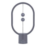 GloboStar® 76545 Επιτραπέζιο Φωτιστικό Πορτατίφ LED 15W 1500lm 360° DC 5V IP20 Θερμό Λευκό 2700K Γκρι & Λευκό Πλαστικό - Μ14 x Π5.5 x Υ24.8cm - 2 Xρόνια Εγγύηση - Image 4