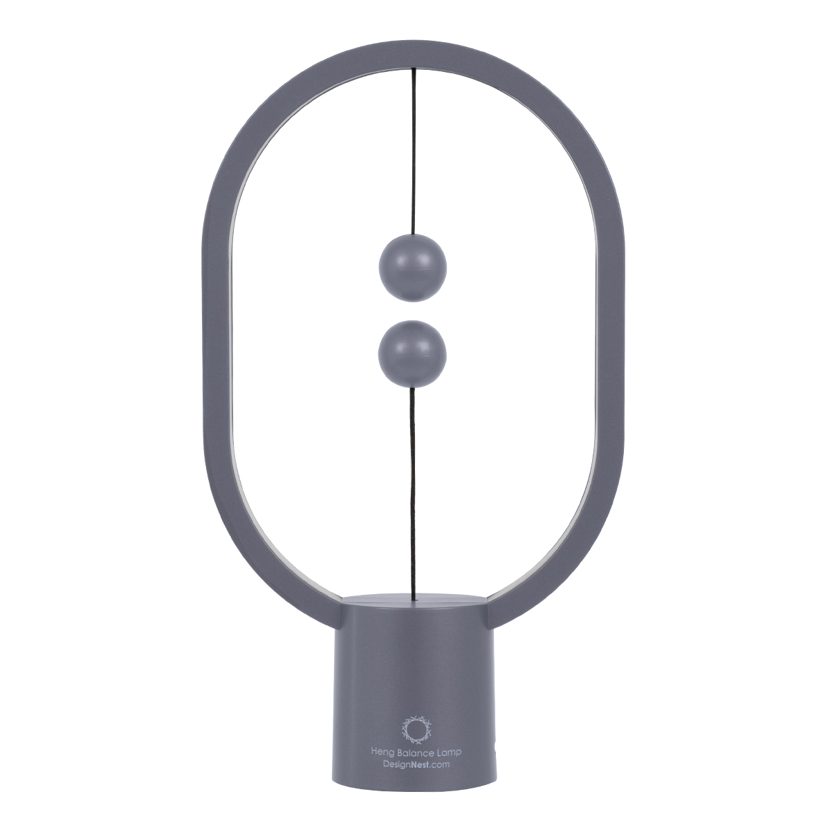 GloboStar® 76545 Επιτραπέζιο Φωτιστικό Πορτατίφ LED 15W 1500lm 360° DC 5V IP20 Θερμό Λευκό 2700K Γκρι & Λευκό Πλαστικό - Μ14 x Π5.5 x Υ24.8cm - 2 Xρόνια Εγγύηση - Image 4