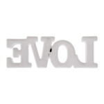 GloboStar® 76549 Λευκό Μοντέρνο Επιτραπέζιο Διακοσμητικό Φωτιστικό LED Σήμανσης LOVE 2W με Διακόπτη On/Off Μπαταρίας 2xAAA (Δεν Περιλαμβάνονται) Θερμό Λευκό 2700K - Image 7