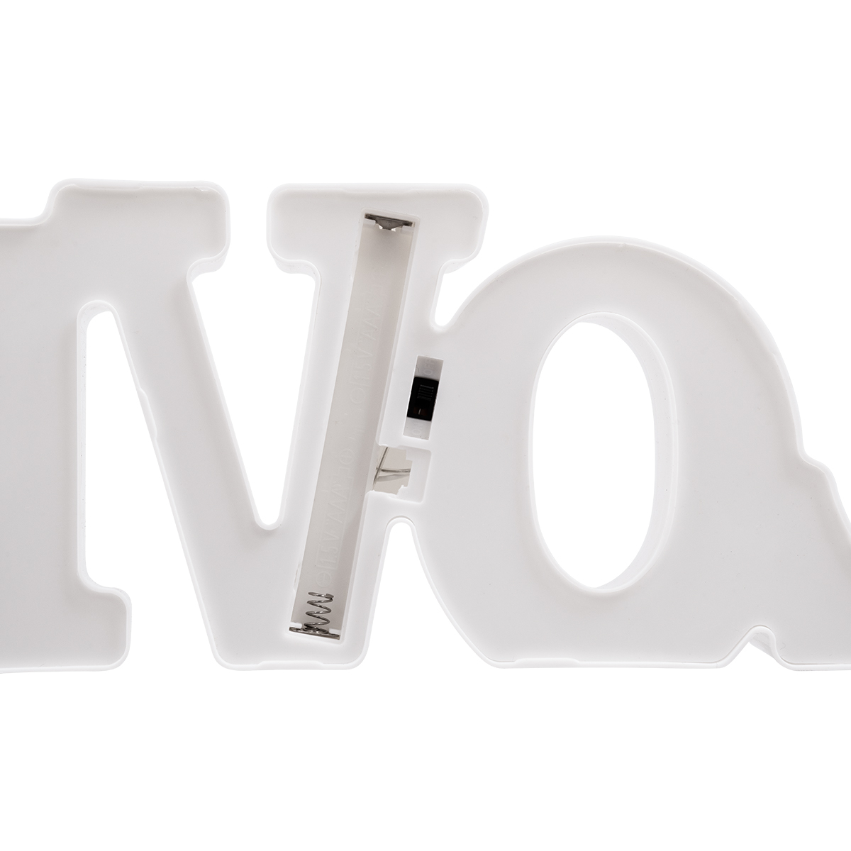 GloboStar® 76549 Λευκό Μοντέρνο Επιτραπέζιο Διακοσμητικό Φωτιστικό LED Σήμανσης LOVE 2W με Διακόπτη On/Off Μπαταρίας 2xAAA (Δεν Περιλαμβάνονται) Θερμό Λευκό 2700K - Image 8