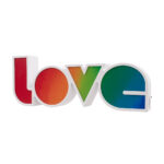 GloboStar® 76551 Μοντέρνο Επιτραπέζιο Διακοσμητικό Φωτιστικό LED Σήμανσης RAINBOW LOVE 2W με Διακόπτη On/Off & Καλώδιο Τροφοδοσίας USB - Μπαταρίας 3xAAA (Δεν Περιλαμβάνονται) Ψυχρό Λευκό 6000K - Image 2