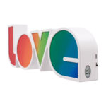 GloboStar® 76551 Μοντέρνο Επιτραπέζιο Διακοσμητικό Φωτιστικό LED Σήμανσης RAINBOW LOVE 2W με Διακόπτη On/Off & Καλώδιο Τροφοδοσίας USB - Μπαταρίας 3xAAA (Δεν Περιλαμβάνονται) Ψυχρό Λευκό 6000K - Image 4