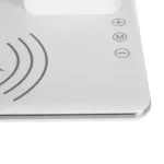 GLOBOSTAR® ZENTIME 76554 Μοντέρνο Επιτραπέζιο Φωτιστικό Γραφείου με Ασύρματη Φόρτιση 15W 3A & Ψηφιακό Ρολόι LED 3.5W 350lm 120° DC 5V με USB-C IP20 Ρυθμιζόμενο Λευκό CCT με Αφή 2700K/4500K/6000K Dimmable - Sanan SMD Chip - Μαύρο - Μ19.5 x Π25 x Υ50cm - 2 Χρόνια Εγγύηση - Image 12