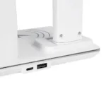 GLOBOSTAR® ZENTIME 76554 Μοντέρνο Επιτραπέζιο Φωτιστικό Γραφείου με Ασύρματη Φόρτιση 15W 3A & Ψηφιακό Ρολόι LED 3.5W 350lm 120° DC 5V με USB-C IP20 Ρυθμιζόμενο Λευκό CCT με Αφή 2700K/4500K/6000K Dimmable - Sanan SMD Chip - Μαύρο - Μ19.5 x Π25 x Υ50cm - 2 Χρόνια Εγγύηση - Image 13