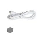 GLOBOSTAR® ZENTIME 76554 Μοντέρνο Επιτραπέζιο Φωτιστικό Γραφείου με Ασύρματη Φόρτιση 15W 3A & Ψηφιακό Ρολόι LED 3.5W 350lm 120° DC 5V με USB-C IP20 Ρυθμιζόμενο Λευκό CCT με Αφή 2700K/4500K/6000K Dimmable - Sanan SMD Chip - Μαύρο - Μ19.5 x Π25 x Υ50cm - 2 Χρόνια Εγγύηση - Image 14