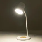 GLOBOSTAR® LUCORA 76555 Μοντέρνο Επιτραπέζιο Φωτιστικό Γραφείου με Ασύρματη Φόρτιση 10W 2A & 4W Bluetooth Ηχείο LED 3W 300lm 120° DC 5V με USB-C IP20 Ρυθμιζόμενο Λευκό CCT με Αφή 2700K/4500K/6000K Dimmable - Sanan SMD Chip - Λευκό - Μ12 x Π12 x Υ34cm - 2 Χρόνια Εγγύηση - Image 11