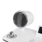 GLOBOSTAR® OLDY 76557 Μοντέρνο Επιτραπέζιο Φωτιστικό Γραφείου με Ασύρματη Φόρτιση 15W 3A, 5W Bluetooth Ηχείο & Ψηφιακό Ρολόι LED 3W 300lm 120° DC 5V με USB-C IP20 Ρυθμιζόμενο Λευκό CCT με Αφή 2700K/4500K/6000K Dimmable - Sanan SMD Chip - Λευκό - Μ13 x Π25 x Υ38cm - 2 Χρόνια Εγγύηση - Image 8
