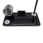 GLOBOSTAR® OLDY 76563 Μοντέρνο Επιτραπέζιο Φωτιστικό Γραφείου με Ασύρματη Φόρτιση 15W 3A, 5W Bluetooth Ηχείο & Ψηφιακό Ρολόι LED 3W 300lm 120° DC 5V με USB-C IP20 Ρυθμιζόμενο Λευκό CCT με Αφή 2700K/4500K/6000K Dimmable - Sanan SMD Chip - Μαύρο - Μ13 x Π25 x Υ38cm - 2 Χρόνια Εγγύηση - Image 7