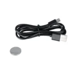 GLOBOSTAR® ZENTIME 76564 Μοντέρνο Επιτραπέζιο Φωτιστικό Γραφείου με Ασύρματη Φόρτιση 10W 2A & Ψηφιακό Ρολόι LED 3.5W 350lm 120° DC 5V με USB-C IP20 Ρυθμιζόμενο Λευκό CCT με Αφή 2700K/4500K/6000K Dimmable - Sanan SMD Chip - Μαύρο - Μ13 x Π25 x Υ50cm - 2 Χρόνια Εγγύηση - Image 13