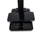 GLOBOSTAR® ZENTIME 76564 Μοντέρνο Επιτραπέζιο Φωτιστικό Γραφείου με Ασύρματη Φόρτιση 10W 2A & Ψηφιακό Ρολόι LED 3.5W 350lm 120° DC 5V με USB-C IP20 Ρυθμιζόμενο Λευκό CCT με Αφή 2700K/4500K/6000K Dimmable - Sanan SMD Chip - Μαύρο - Μ13 x Π25 x Υ50cm - 2 Χρόνια Εγγύηση - Image 7