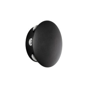 GLOBOSTAR® SOL 60796 Μοντέρνο Φωτιστικό Τοίχου - Απλίκα LED 16W 2000lm 30° AC 220-240V Αδιάβροχο IP65 Θερμό Λευκό 2700K - CREE XPE Chip & TÜV SÜD Driver - Μαύρο Ματ - Μ16 x Π5.5 x Υ16cm - 5 Χρόνια Εγγύηση