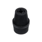 GloboStar® DIY 77564 Επιτοίχιος Στυπιοθλίπτης - Στήριγμα Καλωδίου Φωτιστικού - Φ1.6 x Υ2.3cm - Μαύρο - Πλαστικό - 5 Χρόνια Εγγύηση - Image 2