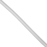 GloboStar® 77600 Στρογγυλό Υφασμάτινο Καλώδιο 1m 2 x 0.75mm² Άσπρο