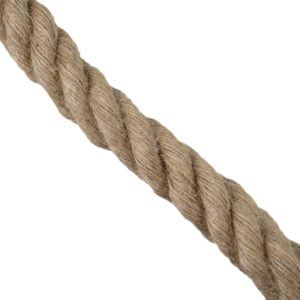 GloboStar® 77647 Εύκαμπτο Σχοινί Στριφτό Τριχιά 1m Διαμέτρου 30mm Μπεζ με Εσωτερικό Καλώδιο Διατομής 3x0.75mm