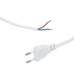 GLOBOSTAR® WHIP 77671 Μοντέρνο DIY Φωτιστικό με Υφασμάτινο Καλώδιο, με Διακόπτη On/Off AC 220-240V IP20 - Λευκό - Μ140 x Π3.5 x Υ1.5cm