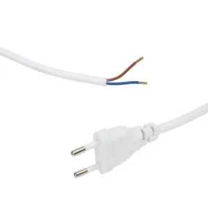 GLOBOSTAR® WHIP 77671 Μοντέρνο DIY Φωτιστικό με Υφασμάτινο Καλώδιο, με Διακόπτη On/Off AC 220-240V IP20 - Λευκό - Μ140 x Π3.5 x Υ1.5cm